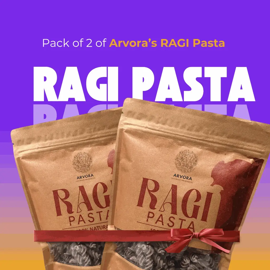 Ragi Pasta (Finger Millet) Pasta (Pack of 2) (10% off + Free Shipping)