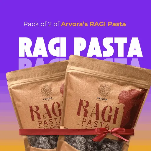 Ragi Pasta (Finger Millet) Pasta (Pack of 2) (10% off + Free Shipping)